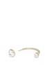 Detail View - Click To Enlarge - VALENTINO GARAVANI - 'Rockstud' hanging pearl single earring