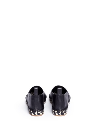 Back View - Click To Enlarge - PROENZA SCHOULER - Leather espadrille slip-ons
