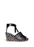Main View - Click To Enlarge - PROENZA SCHOULER - Leather espadrille wedge sandals