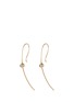 Main View - Click To Enlarge - MIZUKI - 'Curved Wire' diamond 14k gold earring