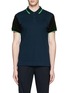 Main View - Click To Enlarge - MC Q - Contrast sleeve cotton piqué polo shirt