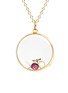 Figure View - Click To Enlarge - LOQUET LONDON - 14k yellow gold rock crystal round locket - Large 22mm