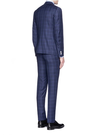 Back View - Click To Enlarge - ISAIA - 'Cortina' windowpane check wool suit