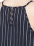 Detail View - Click To Enlarge - 72723 - Stripe poplin flare hem camisole