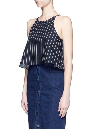 Front View - Click To Enlarge - 72723 - Stripe poplin flare hem camisole