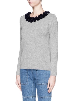Front View - Click To Enlarge - CHINTI & PARKER - Pompom cashmere sweater