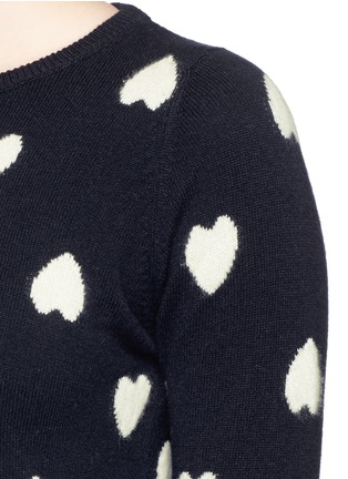 Detail View - Click To Enlarge - CHINTI & PARKER - Heart intarsia cashmere sweater