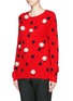 Front View - Click To Enlarge - CHINTI & PARKER - Pompom heart intarsia cashmere sweater