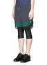 Front View - Click To Enlarge - 72896 - Triple layer colourblock running shorts