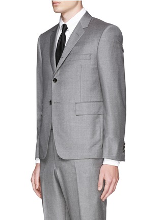 Front View - Click To Enlarge - THOM BROWNE  - Slim fit wool suit