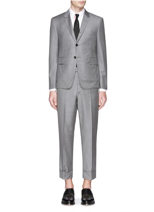 Main View - Click To Enlarge - THOM BROWNE  - Slim fit wool suit