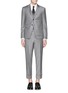 Figure View - Click To Enlarge - THOM BROWNE  - Slim fit wool suit