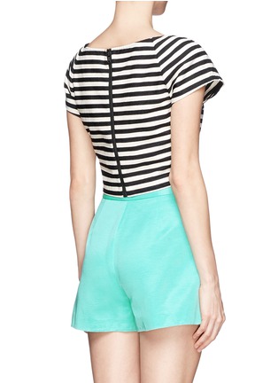 Back View - Click To Enlarge - ALICE & OLIVIA - Stripe pattern crop top