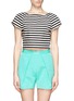 Main View - Click To Enlarge - ALICE & OLIVIA - Stripe pattern crop top