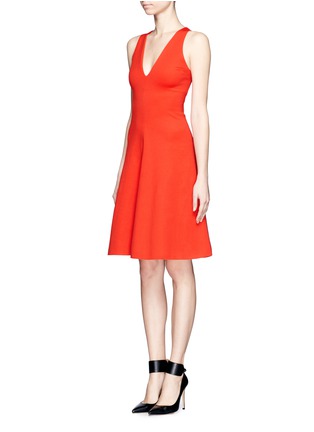 Figure View - Click To Enlarge - STELLA MCCARTNEY - Jersey flare dress
