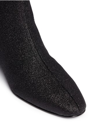 Detail View - Click To Enlarge - CLERGERIE - 'Cartico' stretch glitter fabric boots
