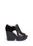 Main View - Click To Enlarge - CLERGERIE - Cutout platform wedge sandals