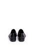 Back View - Click To Enlarge - CLERGERIE - 'Jordak' grommet leather court shoes