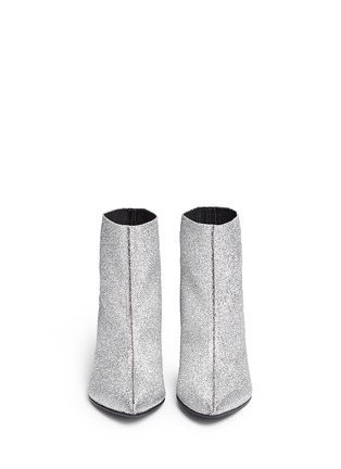 Figure View - Click To Enlarge - CLERGERIE - 'Koffra' stretch metallic glitter fabric boots