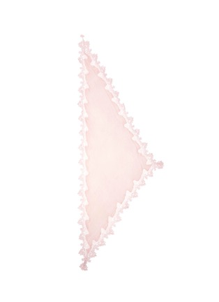 Main View - Click To Enlarge - FALIERO SARTI - 'Jolie' lace border silk-cotton triangle scarf