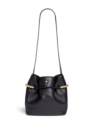 Back View - Click To Enlarge - CHLOÉ - 'Emma' small leather drawstring bucket bag