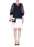 Figure View - Click To Enlarge - CHLOÉ - 'Elle' small ayers trim leather clutch