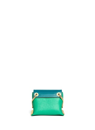 Back View - Click To Enlarge - CHLOÉ - 'Clare' mini leather crossbody bag