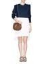 Figure View - Click To Enlarge - CHLOÉ - 'Drew' small leather shoulder bag
