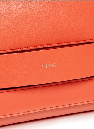 Detail View - Click To Enlarge - CHLOÉ - 'Elle' leather clutch