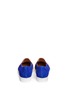 Back View - Click To Enlarge - PEDDER RED - Perforated vamp suede slip-ons 