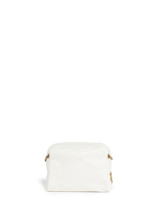 Back View - Click To Enlarge - LANVIN - 'Baby Sugar' metal pearl leather crossbody bag