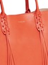 Detail View - Click To Enlarge - LANVIN - 'Shopper' lace up tassel leather tote