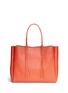 Back View - Click To Enlarge - LANVIN - 'Shopper' lace up tassel leather tote