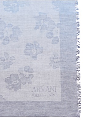 Detail View - Click To Enlarge - ARMANI COLLEZIONI - Floral jacquard ombré scarf