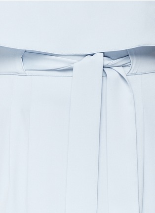 Detail View - Click To Enlarge - ARMANI COLLEZIONI - Pleat layer silk crepe dress