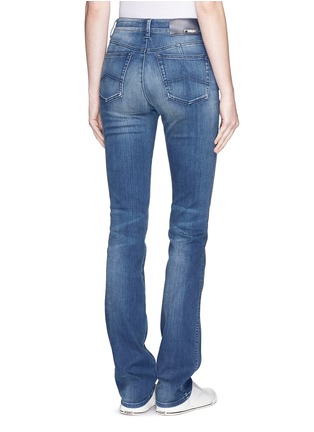 Back View - Click To Enlarge - ARMANI COLLEZIONI - High waist stretch jeans