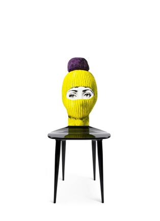 Main View - Click To Enlarge - FORNASETTI - Lux Gstaad chair - Yellow/Pompom Violet