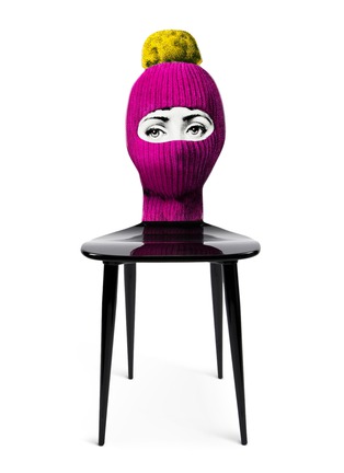 Main View - Click To Enlarge - FORNASETTI - Lux Gstaad chair - Pink/Pompom Yellow