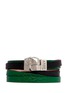 Main View - Click To Enlarge - ALEXANDER MCQUEEN - Skull double wrap leather bracelet