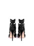 Back View - Click To Enlarge - ALEXANDER MCQUEEN - Stud cutout leather sandal boots