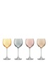 Main View - Click To Enlarge - LSA - Polka wine glass set - Assorted Metallics