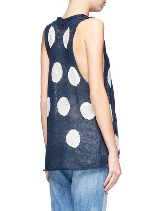 Back View - Click To Enlarge - WILDFOX COUTURE - Polka dot knit vest
