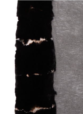 Detail View - Click To Enlarge - CUTULI CULT - Rabbit fur cashmere-silk scarf