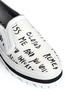 Detail View - Click To Enlarge - MSGM - Text print canvas flatform slip-ons
