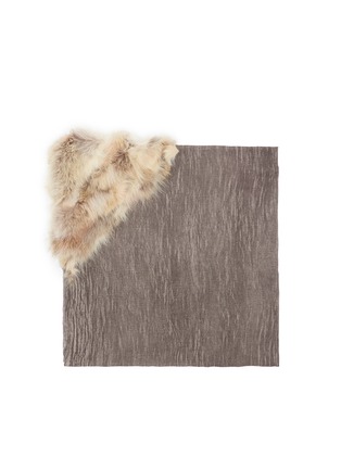 Main View - Click To Enlarge - CUTULI CULT - Fur panel modal-camel scarf