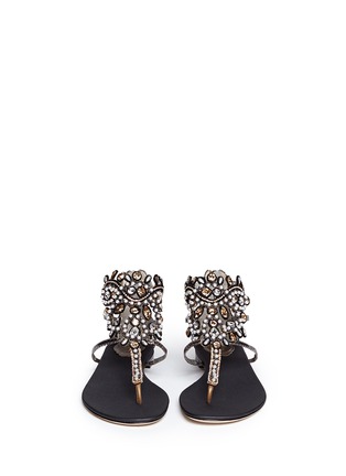 Figure View - Click To Enlarge - RENÉ CAOVILLA - Pearl and bead strap sandals