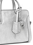 Detail View - Click To Enlarge - ALEXANDER MCQUEEN - 'Padlock' mini metallic leather bag