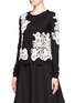 Front View - Click To Enlarge - ALICE & OLIVIA - Cherrie lace appliqué cardigan