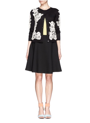 Figure View - Click To Enlarge - ALICE & OLIVIA - Cherrie lace appliqué cardigan