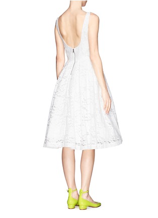 Back View - Click To Enlarge - ALICE & OLIVIA - Zack lace flare dress